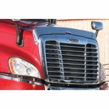 Hood Shield Bug Deflector for 2008-2017 Freightliner Cascadia - Stainless Steel