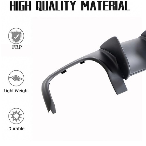 For Mercedes Benz W204 C63 AMG 2009-2011 Matte Black Rear Bumper Diffuser Lip - Picture 7 of 12