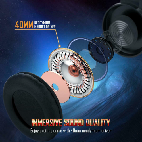 ONIKUMA Gaming Headset LED Stereo Bass Surround with Mic for PS4 New Xbox One PC - Picture 21 of 25
