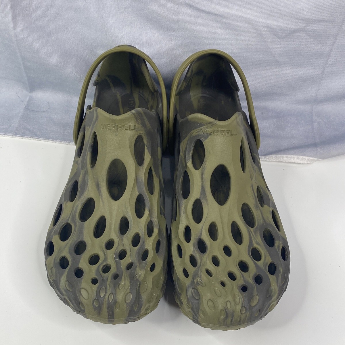 Merrell Hydro Moc Olive Drab Water Shoe Camo Green Croc