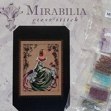 Lady Of The Mist Beaded Cross Stitch Chart and Beads Embellishment Pack