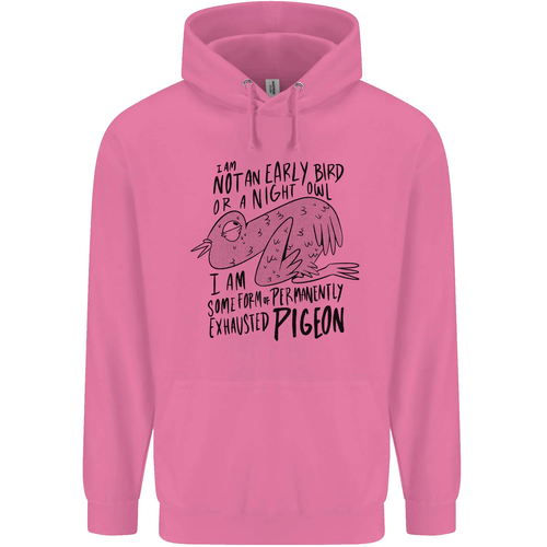 Always Tired Fatigued Exhausted Pigeon Funny Childrens Kids Hoodie - Picture 23 of 68