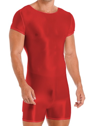 Herren Spandex Strumpfhose Gymnastik Turnanzug Body Sexy Glanz Boxershorts Overall - Bild 46 von 116