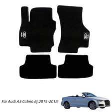 Fußmatten Für Audi A3 Cabriolet Bj.2015-2018 Velour Premium Wasserdicht Teppiche
