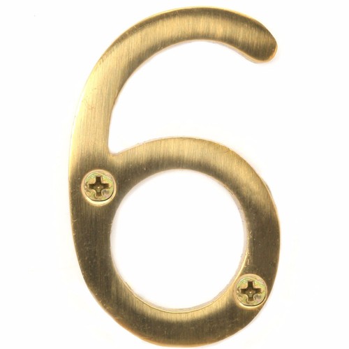 SOLID BRASS 50mm/2" DOOR NUMBERS WITH SCREWS Hotel/B&B/Room/House/Traditional - Picture 9 of 13