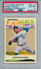 2012 Topps Heritage Flashbacks #BF-SK Sandy Koufax PSA 10 GEM MINT