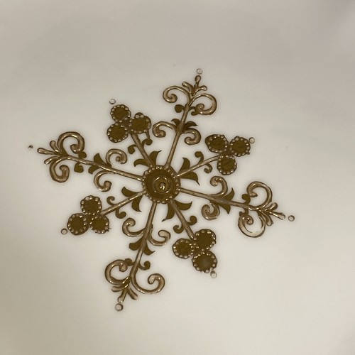Vintage Nippon Hand Painted Scalloped Serving Bowl Gold Trim Bone China Japan - Picture 3 of 11