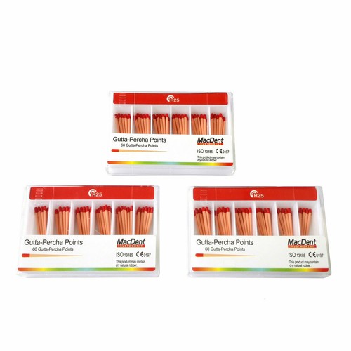 MacDent Dental Endodontics Gutta Percha Ponits Tips Promotion 60pcs/pack  - Imagen 1 de 25