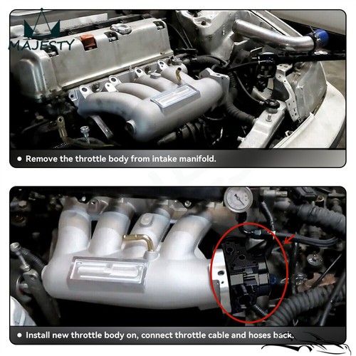 70mm Throttle Body + TPS For Honda Civic K20 K20A K20A2 K20A3 EP3 RSX DC5 02-06 - Picture 9 of 9