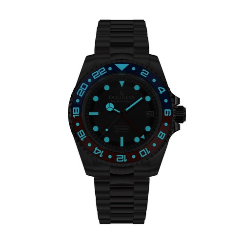 Oceaneva Deep Marine Explorer GMT Automatic Black Blue - Picture 12 of 20