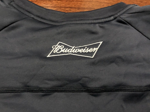 NEW WOMENS BUDWEISER BEER SWEATSHIRT LADIES SMALL COLUMBIA SPORTSWEAR BLUE S NWT - Picture 7 of 10