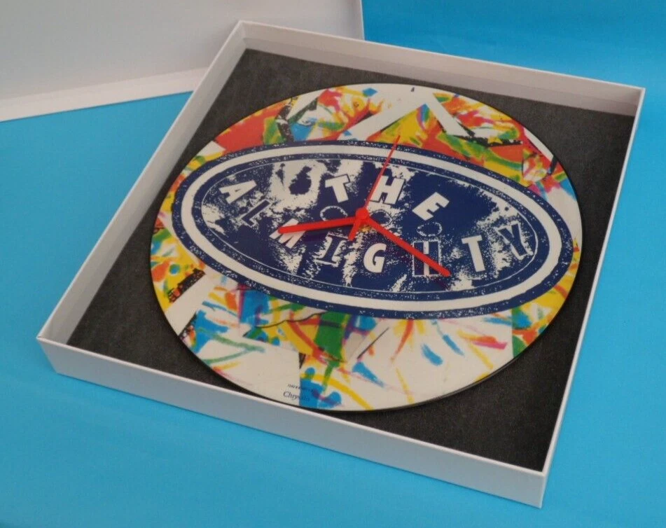 THE ALMIGHTY WALL CLOCK Upcycled Vinyl Record Picture Disc 12P161 Rock Band 12". - Image 4 of 4