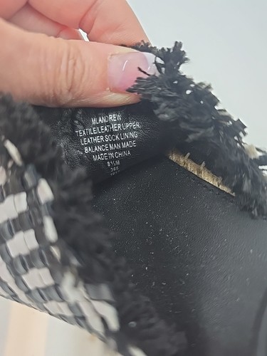 Marc Fisher Andrew Espadrille Wedge Womens Sz 8.5 Black Platform Vacay Resort  - Picture 11 of 14