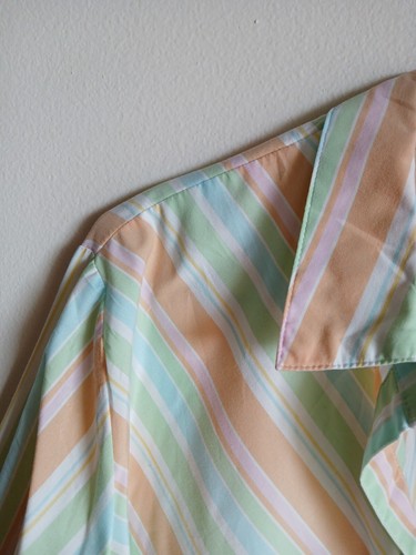 ALIA Womens Size 20W Striped Button Front 3/4 Sleeve Collared Shirt - Bild 7 von 12