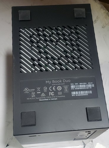 WD TB My Book Duo Desktop RAID External Hard Drive 0TB NO DRIVES - Picture 8 of 9
