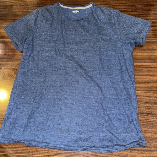 Old Navy Co T-Shirt Herren Large Blau Soft Washed Blau