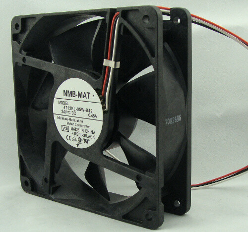 NMB 12032 24V 0.48A 4712KL-05W-B49 ABB Inverter Fan 3-wire Double Ball - Picture 2 of 5