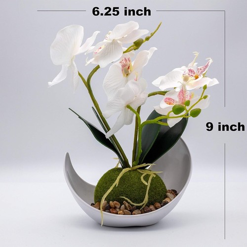 Arreglos De Flores Artificiales Orquideas Mesa Decoraciones Para Sala Hogar New - Picture 8 of 8