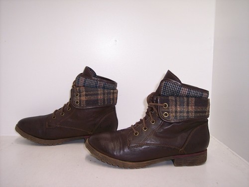 NINE WEST Brown Ankle Lace Up Fashion Boots Women'