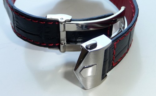 24mm Genuine Leather Watch Band Strap with Deployment Clasp compatible TAG HEUER - Picture 2 of 12
