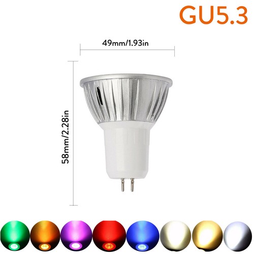 10x 6W GU10 MR16 E27 Dimmable LED Spotlight Bulb 12V 24V 30W Halogen Replacement - Picture 19 of 20