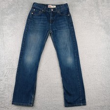 Levi's 514 Jeans Womens 14 Regular Blue Denim Straight Mid-Rise Stretch