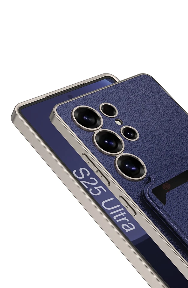 Leather Hybrid Phone Case For Samsung S25 Ultra Plus Magnet Card Bag Stand Cover - Image 2 of 4