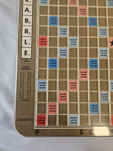 1989 Vintage Deluxe Scrabble Turntable Edition Complete 100 Tiles - Picture 7 of 10