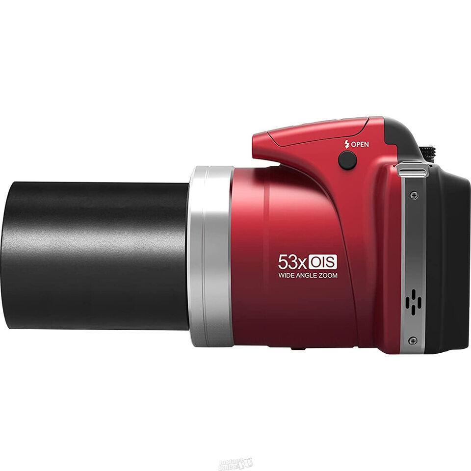 Minolta ProShot MN53Z 53x Optical Zoom Digital Camera Red Pro Shot 16MP