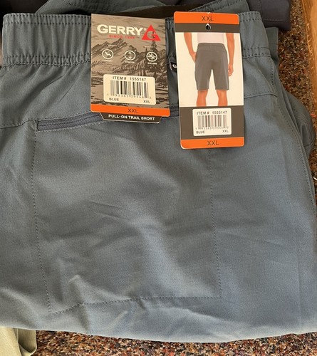 GERRY MEN'S PULL ON TRAIL SHORT BLACK L,XL.XXL ,BLUE COAL XXL,GRAY XL,XXL, GREEN - Picture 7 of 8