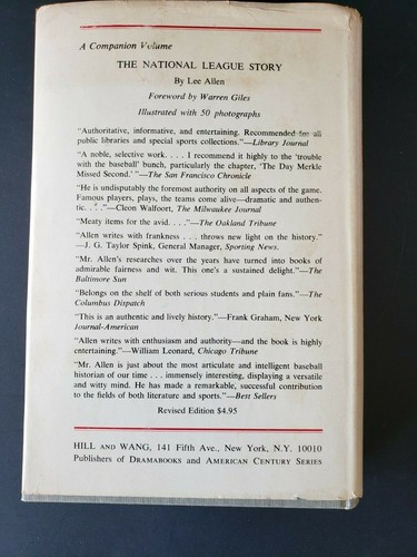 1965 THE AMERICAN LEAGUE STORY Hardcover Book baseball history - Bild 3 von 6