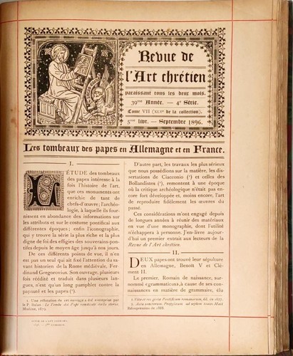 REVUE DE L'ART CHRÉTIEN - 39° ANNO SERIE 4 - 1896 ANNO COMPLETO - 1 VOLUME - Imagen 7 de 9