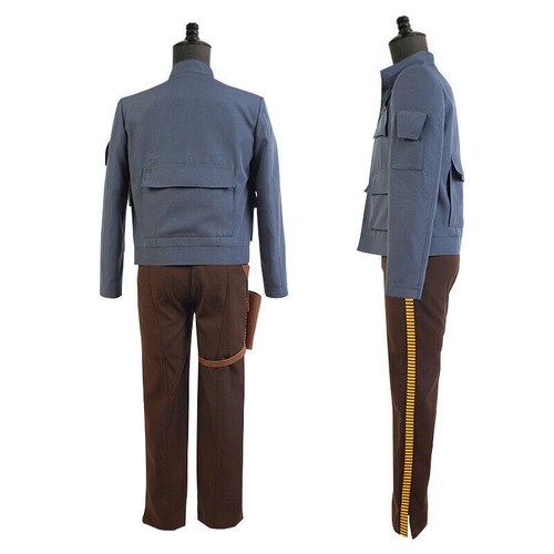Star Wars Han Solo Hombres Juegos con disfraces Abrigo Chaqueta Pantalones Funda Fiesta Juegos con disfraces Disfraces - Imagen 4 de 8