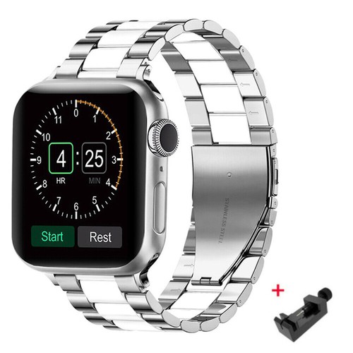 Edelstahl Armband Für Apple Watch Series 10/9/8/7/SE/6/5/4 Metall Ersatzarmband - Bild 22 von 38