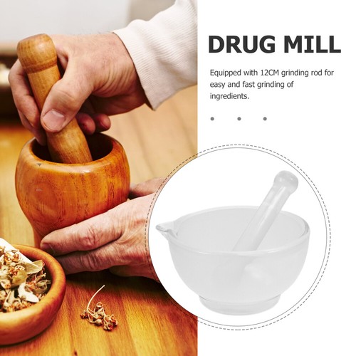 1 Set Pestle and Glass Bowl Glass Grinding Container with Pestle for Laboratory - Picture 10 of 12