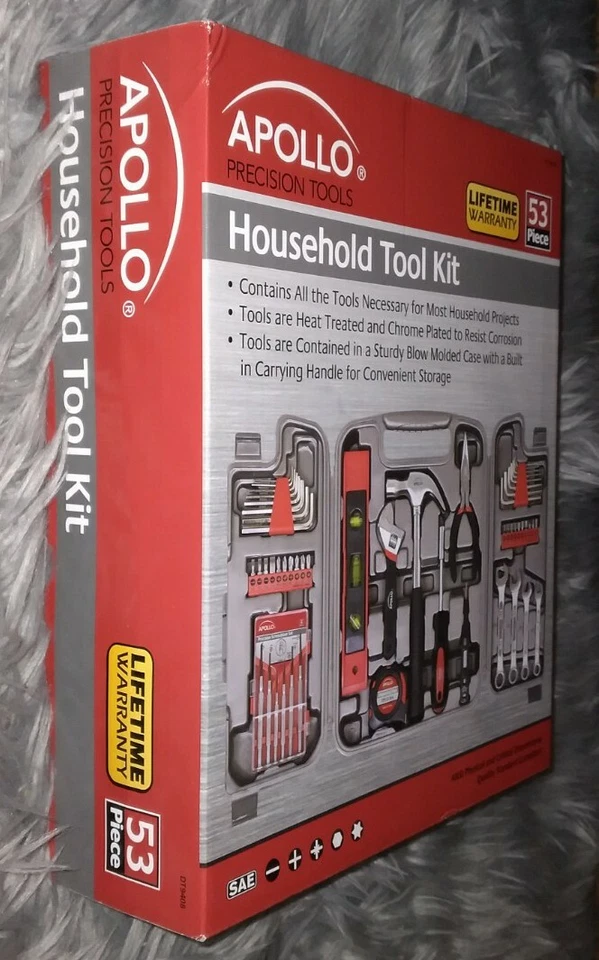 Home Tool Kit (53-Piece) by Apollo - Image 4 of 4