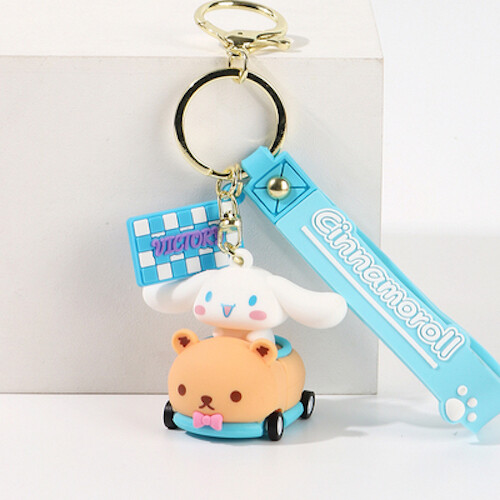 Sanrio My Melody/ Cinnamoroll / Kuromi / Hello Kitty Car Racing Keyring Keychain - Picture 11 of 17