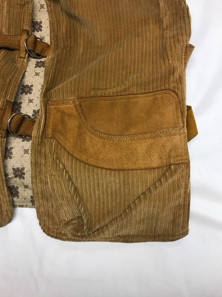 Browning Arms Co. de colección Chaleco de bolsillo de caza forrado de pana de cuero Foto 3 de 4