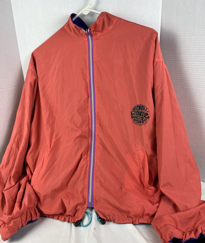 Vintage Rip Curl Wet Suits Reversible Windbreaker Orange Purple Size M Australia - Picture 14 of 23