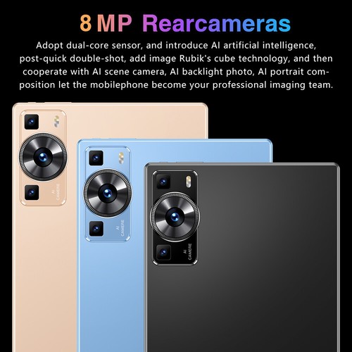 Black EU Plug Tablet 6GB+128GB 10.1in 1960*1080 High-Clear Andr-oid13 4G Cal Kit - Picture 4 of 7