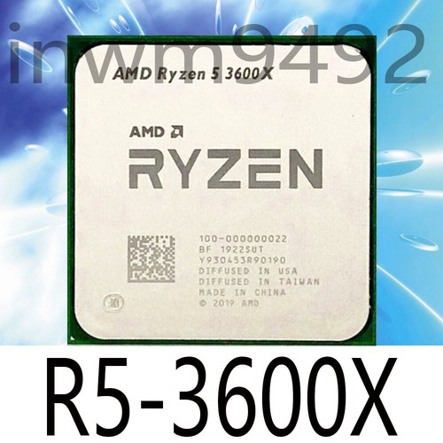 Procesador de CPU AMD Ryzen 5 3600X R5-3600X 3,8 GHz 6 núcleos 12 thr 32M zócalo AM4 - Imagen 1 de 1