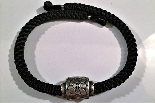 WOMEN'S JOHN HARDY CLOTH ROPE NECKLACE SET WITH STERLING SILVER "KALI" PENDANT - Picture 7 of 12