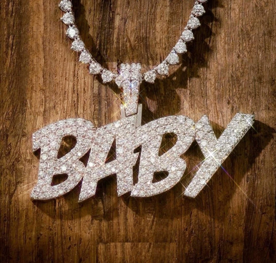 Tennis chain 2024 with name pendant