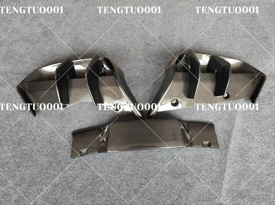 Real Carbon Fiber Rear Bumper Diffuser EB Style For BMW i8 2014-2019 Bodykits - Image 3 of 4