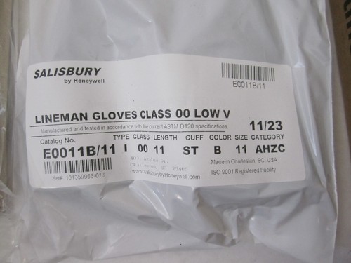 Honeywell Salisbury Lineman’s Glove Kit Size 11, GK0011B/11, NEW - FAST SHIPPING - Picture 5 of 12