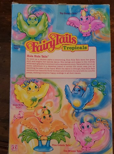#6393 NRFB Vintage Hasbro Fairy Tails Tropicals Top Hula Hula Bird - Picture 2 of 3