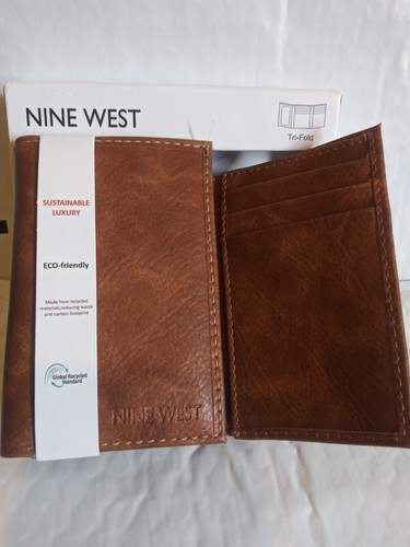NINE WEST TRI-FOLD WALLET ECO FREINDLY. WITH RFID IDENTITY PROTECTION AUTHENTIC - Picture 2 of 10