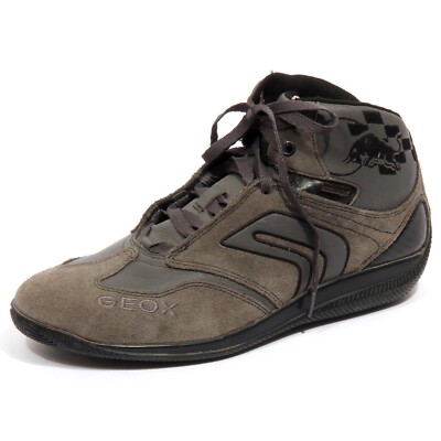 (NO BOX) men's sneakers dark grey GEOX vintage effect shoes shoe man