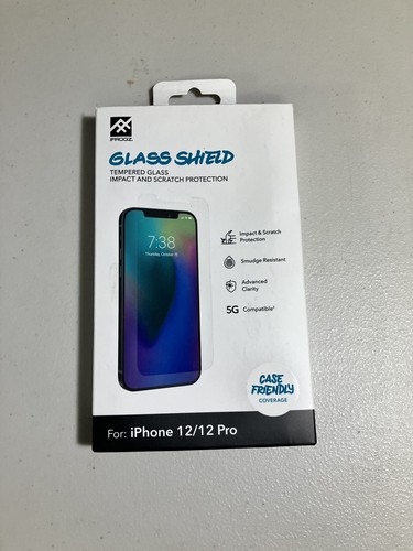 iFrogz Apple iPhone 12/12 Pro Glass Shield Screen Protector - Picture 1 of 2