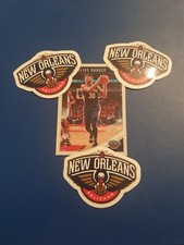 3 of New Orleans Pelicans themed Decal Sticker quality basketball collectable